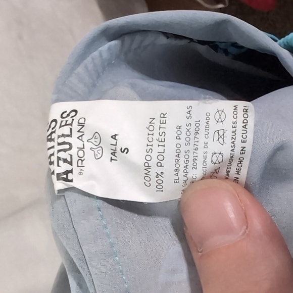 Patas Azules by Roland Navy Blue Print Athletic / Swim Shorts Size Youth Small - Picture 6 of 6